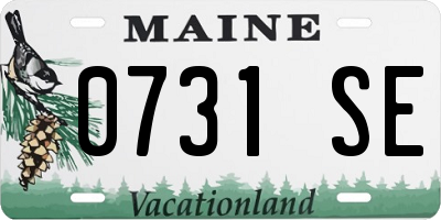 ME license plate 0731SE