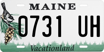 ME license plate 0731UH