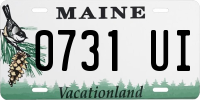 ME license plate 0731UI