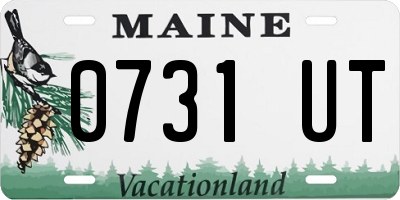 ME license plate 0731UT