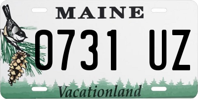 ME license plate 0731UZ