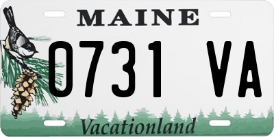 ME license plate 0731VA
