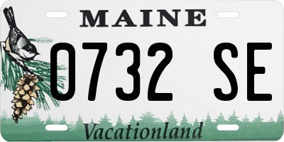 ME license plate 0732SE