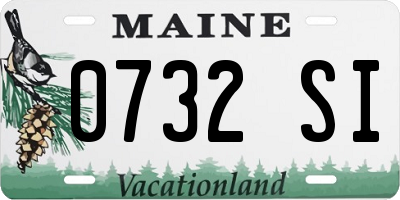 ME license plate 0732SI