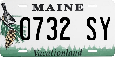 ME license plate 0732SY