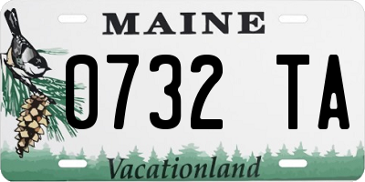 ME license plate 0732TA
