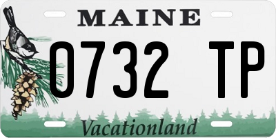 ME license plate 0732TP