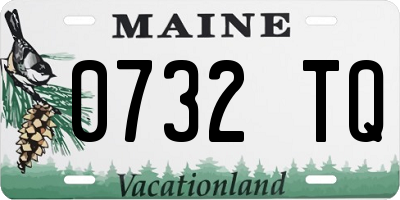ME license plate 0732TQ