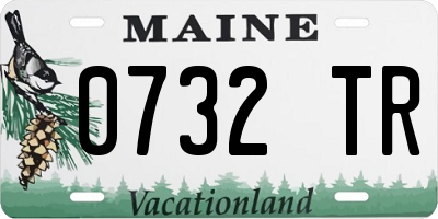 ME license plate 0732TR