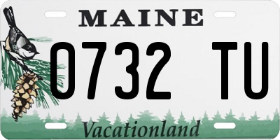 ME license plate 0732TU