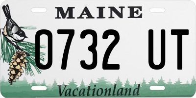 ME license plate 0732UT