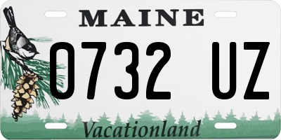 ME license plate 0732UZ