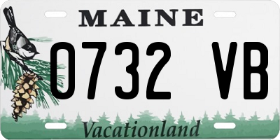 ME license plate 0732VB