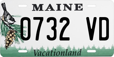 ME license plate 0732VD