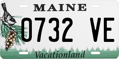 ME license plate 0732VE