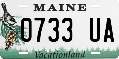 ME license plate 0733UA