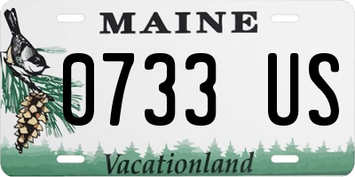 ME license plate 0733US
