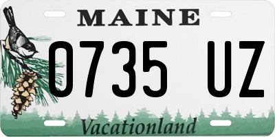 ME license plate 0735UZ