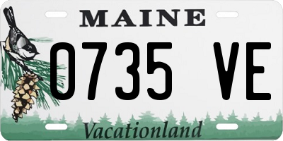 ME license plate 0735VE