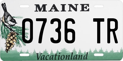 ME license plate 0736TR