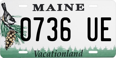 ME license plate 0736UE