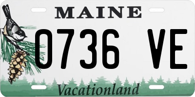 ME license plate 0736VE