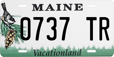 ME license plate 0737TR