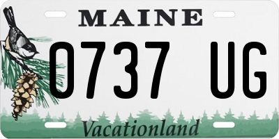 ME license plate 0737UG