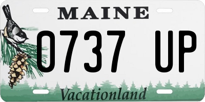 ME license plate 0737UP