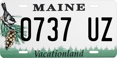 ME license plate 0737UZ