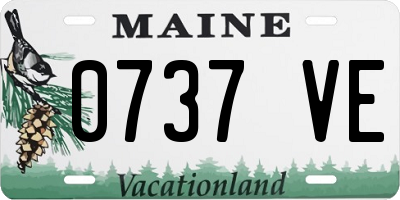 ME license plate 0737VE