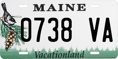 ME license plate 0738VA