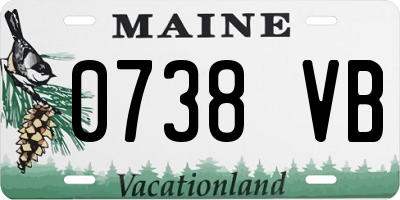 ME license plate 0738VB