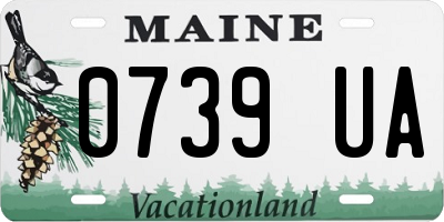 ME license plate 0739UA