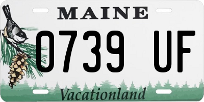 ME license plate 0739UF