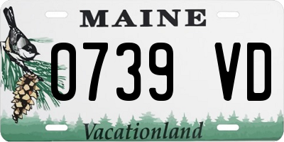 ME license plate 0739VD