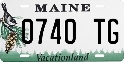 ME license plate 0740TG