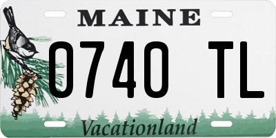 ME license plate 0740TL
