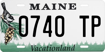 ME license plate 0740TP