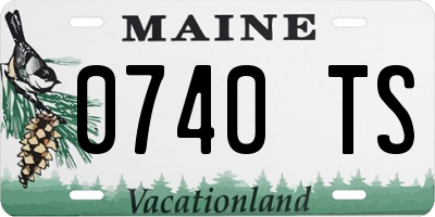 ME license plate 0740TS
