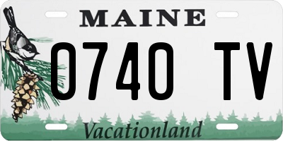 ME license plate 0740TV