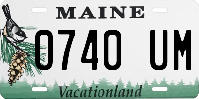 ME license plate 0740UM
