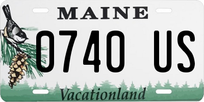 ME license plate 0740US