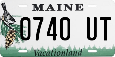 ME license plate 0740UT