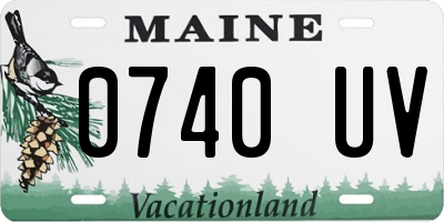 ME license plate 0740UV