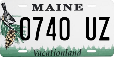 ME license plate 0740UZ