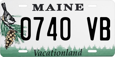 ME license plate 0740VB
