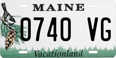 ME license plate 0740VG