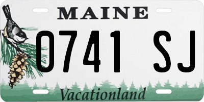 ME license plate 0741SJ