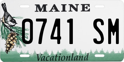 ME license plate 0741SM